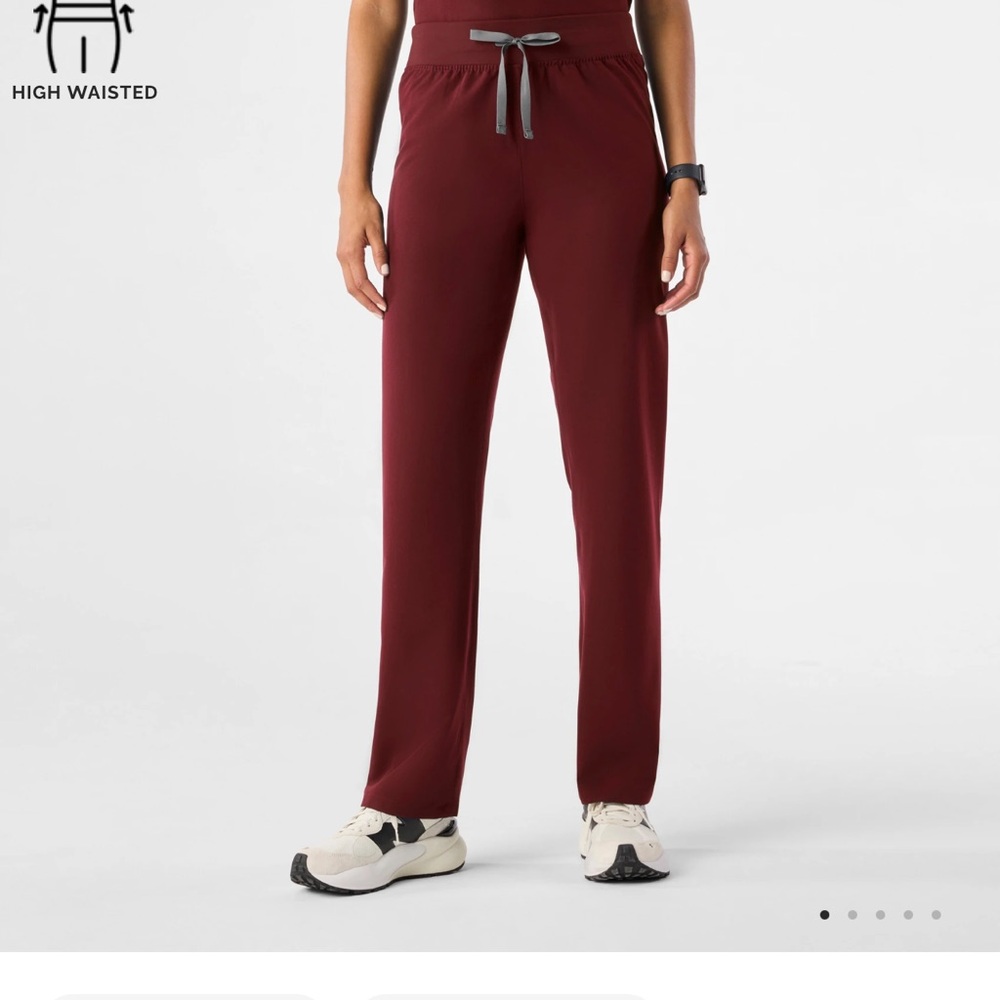 Figs Burgundy Livingston Pants
